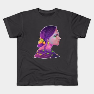 Violet girl / fantasy Kids T-Shirt